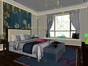 stylish master bedroom design 72 Modèle 3D