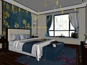 stylish master bedroom design 72 Modèle 3D
