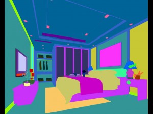 stylish master bedroom design 73 Model 3D