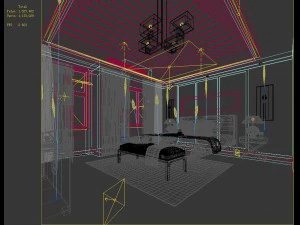 stylish master bedroom design 74 3D Model