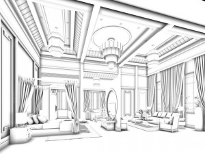stylish master bedroom design 75 3D 모델