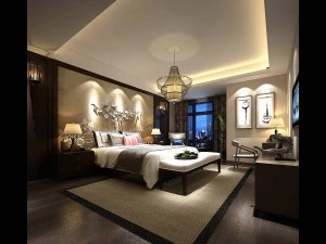 stylish master bedroom design 76 3D Model