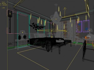 stylish master bedroom design 76 Model 3D