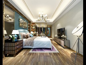 stylish master bedroom design 78 3D Model