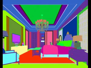 stylish master bedroom design 79 3D Model