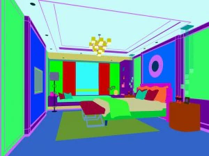 stylish master bedroom design 81 3D Model