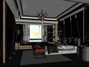 stylish master bedroom design 81 Modèle 3D