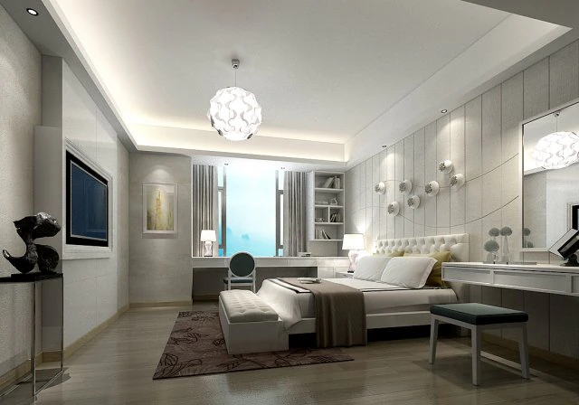 stylish master bedroom design 82 3D Model .c4d .max .obj .3ds .fbx .stl .blend