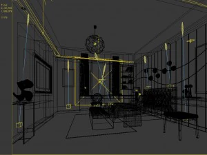 stylish master bedroom design 82 3D Model
