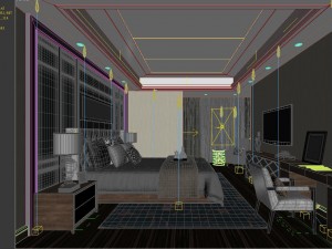 stylish master bedroom design 83 Modello 3D