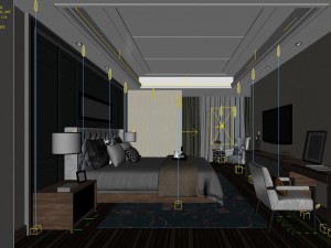 stylish master bedroom design 83 Modello 3D