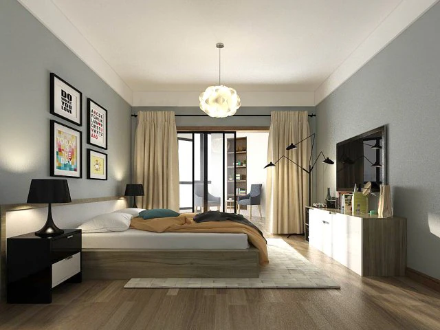 stylish master bedroom design 85 3D Model .c4d .max .obj .3ds .fbx .stl .blend 