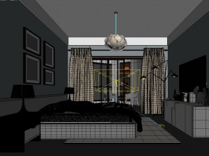 stylish master bedroom design 85 3D Model