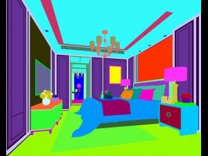 stylish master bedroom design 88 3D मॉडल