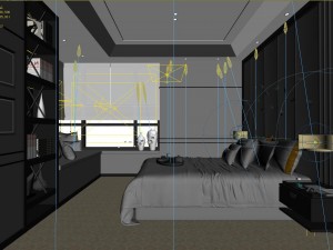 stylish master bedroom design 90 Modelo 3D