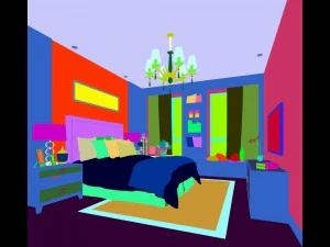 stylish master bedroom design 91 3D Model