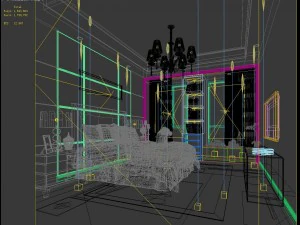 stylish master bedroom design 91 3D Model