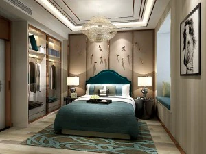 stylish master bedroom design 93 3D Model