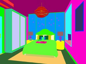 stylish master bedroom design 93 3D Model