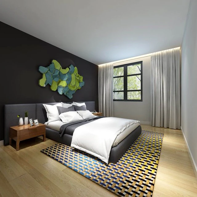 stylish master bedroom design 94 3D Model .c4d .max .obj .3ds .fbx .stl .blend 
