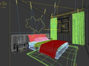 stylish master bedroom design 94 3D Model
