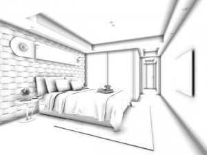 stylish master bedroom design 95 3D Model