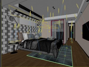 stylish master bedroom design 95 3D Model