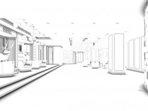 stylish master bedroom design 96 3D Model