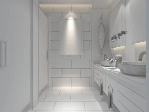 bathroom design complete model 02 3D Model