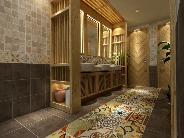 bathroom design complete model 04 3D Model .c4d .max .obj .3ds .fbx .stl .blend 