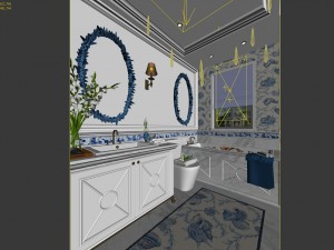 bathroom design complete model 06 3D 모델