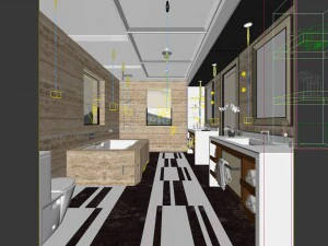 bathroom design complete model 07 3D Model