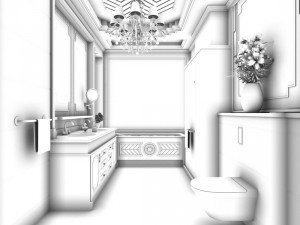 bathroom design complete model 08 Modelo 3D