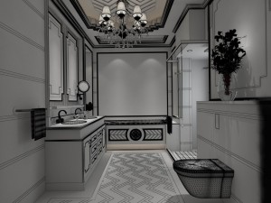 bathroom design complete model 08 Modelo 3D