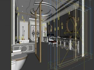 bathroom design complete model 09 3D Model