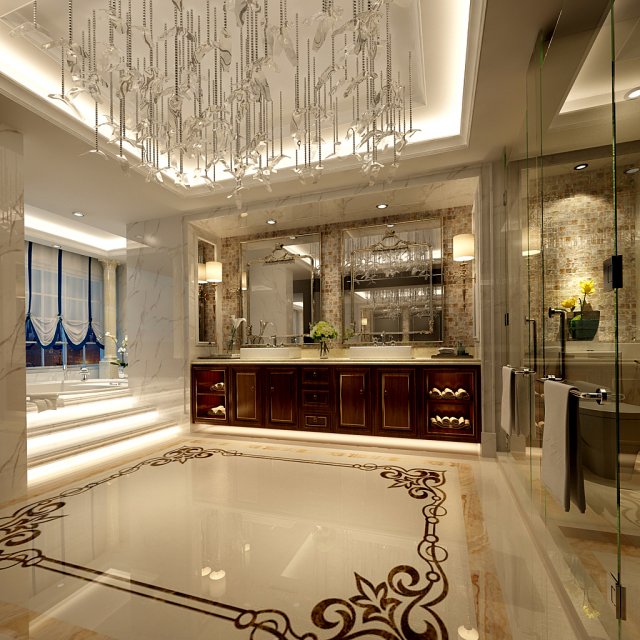 bathroom design complete model 11 3Dモデル .c4d .max .obj .3ds .fbx .stl .blend 