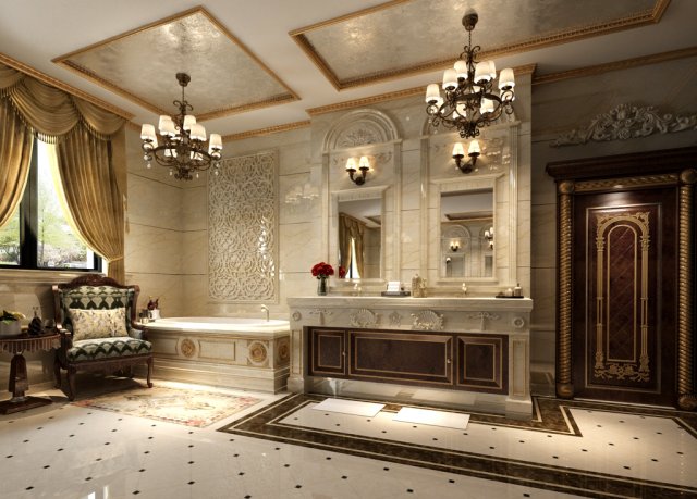 bathroom design complete model 12 3D मॉडल .c4d .max .obj .3ds .fbx .stl .blend