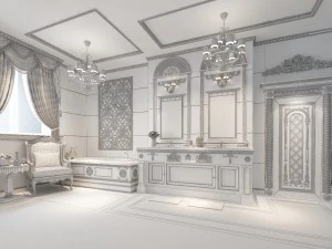 bathroom design complete model 12 3D Model