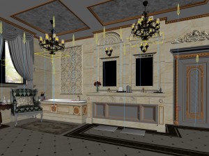 bathroom design complete model 12 3D मॉडल