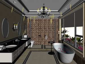 bathroom design complete model 17 3Dモデル