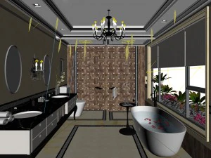 bathroom design complete model 17 3D Model