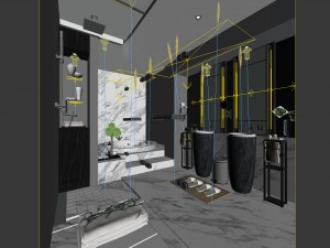 bathroom design complete model 18 3D 모델