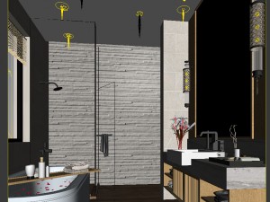 bathroom design complete model 20 3D Model