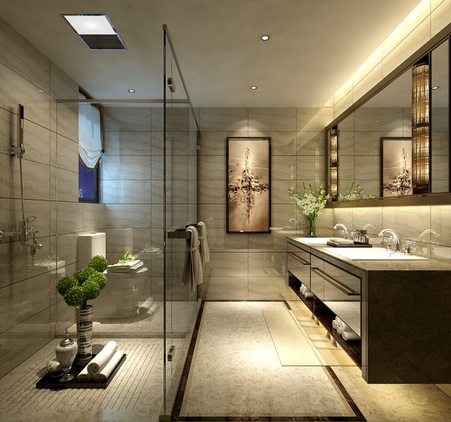 bathroom design complete model 21 Modelo 3D .c4d .max .obj .3ds .fbx .stl .blend 