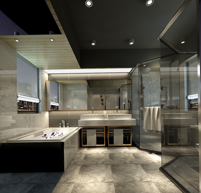 bathroom design complete model 26 Modelo 3D .c4d .max .obj .3ds .fbx .stl .blend 