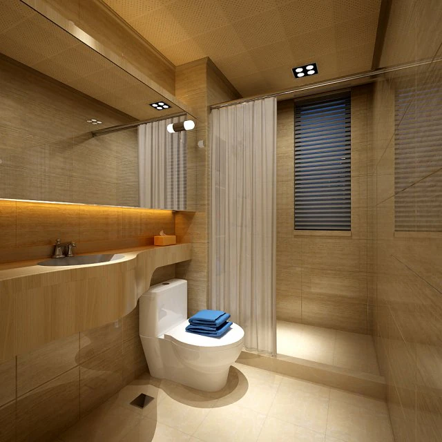 bathroom design complete model 27 3D Model .c4d .max .obj .3ds .fbx .stl .blend 