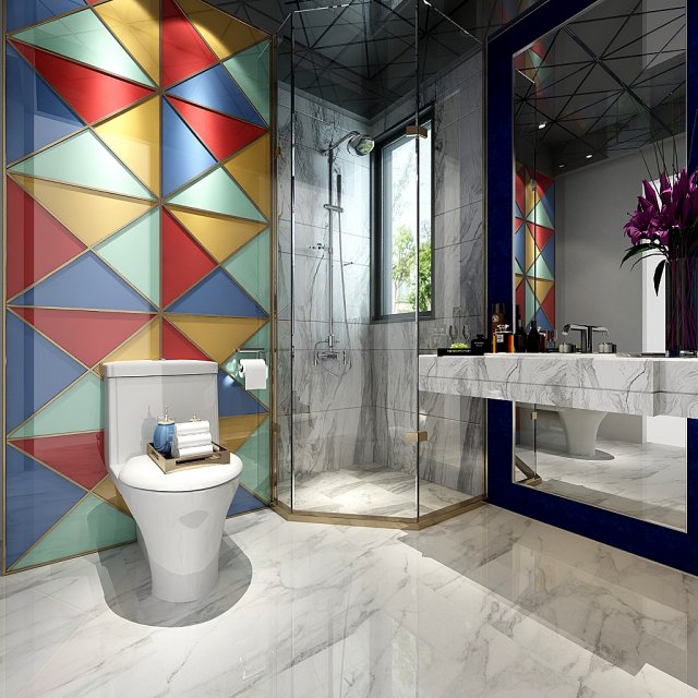 bathroom design complete model 28 3D मॉडल .c4d .max .obj .3ds .fbx .stl .blend 