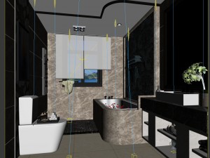 bathroom design complete model 30 Modello 3D
