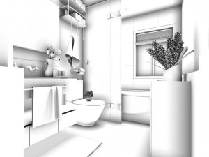 bathroom design complete model 43 3D Model
