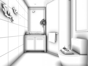 bathroom design complete model 44 3D Model